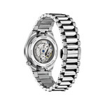 Montre CITIZEN tsuyosa homme mecanique, bracelet acier inoxydable gris argent - vue 3