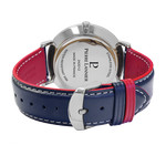 Montre PIERRE LANNIER Data homme bracelet cuir bleu - vue 3