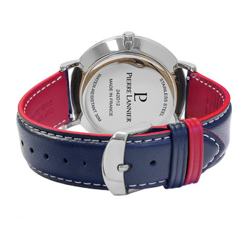 Montre PIERRE LANNIER Data homme bracelet cuir bleu