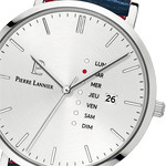 Montre PIERRE LANNIER Data homme bracelet cuir bleu - vue D1