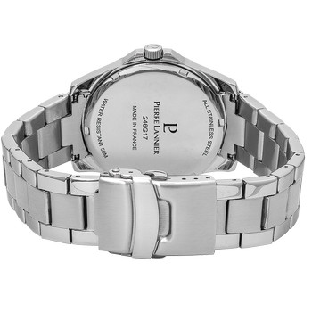 PIERRE LANNIER Metropolitain herenhorloge stalen armband