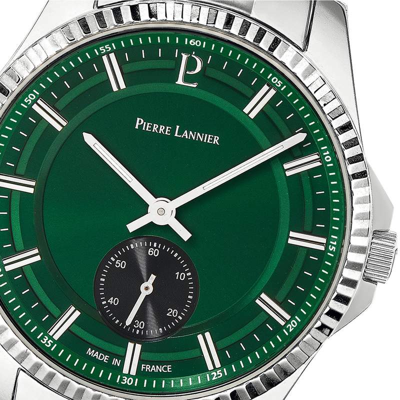 Montre PIERRE LANNIER Metropolitain homme bracelet acier - vue D1