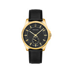 Montre PIERRE LANNIER Metropolitain homme bracelet cuir noir - vue 1