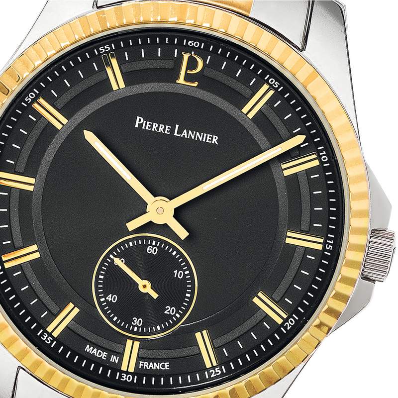 Montre PIERRE LANNIER Metropolitain homme bracelet acier bicolore - vue D1