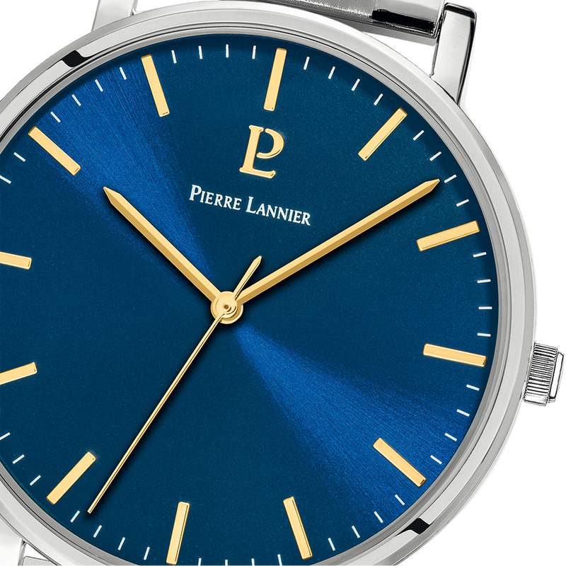 Montre PIERRE LANNIER Essential homme bracelet acier - vue D1