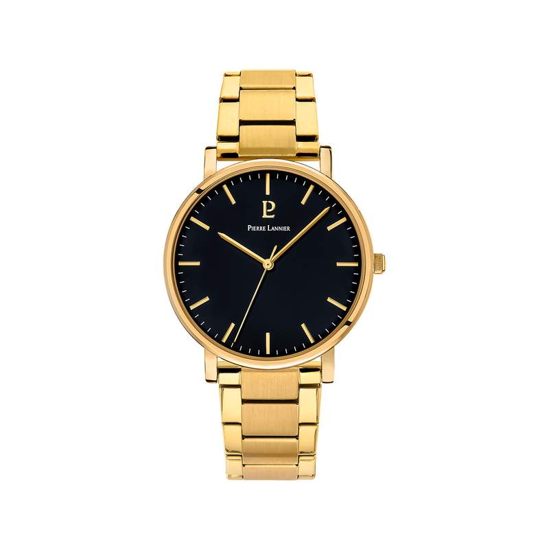 Montre PIERRE LANNIER Essential homme bracelet acier doré - vue 1