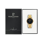 PIERRE LANNIER Essential men's watch gold-plated steel bracelet - view D2