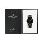 Montre PIERRE LANNIER Essential homme bracelet acier noir - vue D2