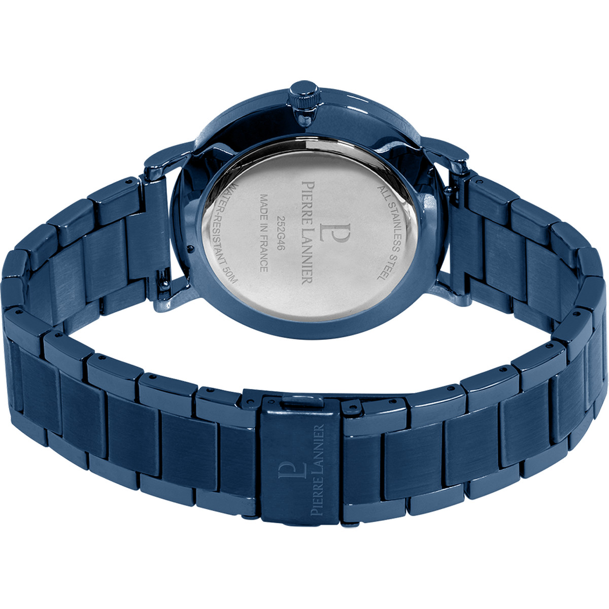 Montre PIERRE LANNIER Essential homme bracelet acier bleu - vue 3