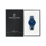 Montre PIERRE LANNIER Essential homme bracelet acier bleu - vue D2