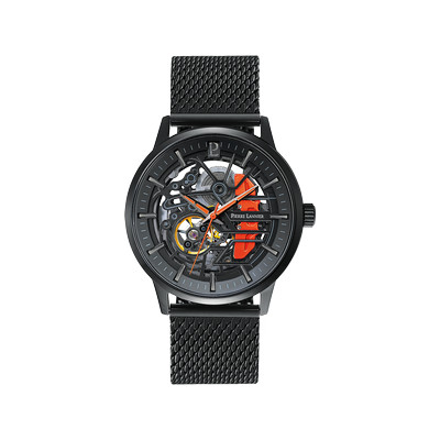 Montre PIERRE LANNIER Paddock homme automatique bracelet acier noir