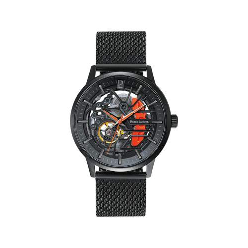 Montre PIERRE LANNIER Paddock homme automatique bracelet acier noir