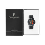 Montre PIERRE LANNIER Paddock homme automatique bracelet acier noir - vue D2