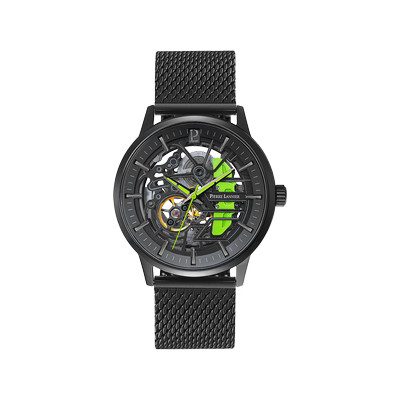 Montre PIERRE LANNIER Paddock homme automatique bracelet acier noir