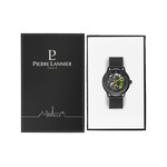 Montre PIERRE LANNIER Paddock homme automatique bracelet acier noir - vue D2