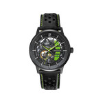 Montre PIERRE LANNIER Paddock homme automatique bracelet cuir noir - vue 1