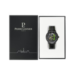 Montre PIERRE LANNIER Paddock homme automatique bracelet cuir noir - vue D2