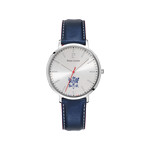 Montre PIERRE LANNIER Élysée homme bracelet cuir bleu - vue 1
