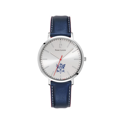PIERRE LANNIER Élysée men's watch blue leather strap