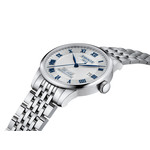 Montre TISSOT T-CLASSIC LE LOCLE 20TH ANNIVERSARY POWERMATIC 80 homme automatique, cadran gris bracelet acier inoxydable - vue D1