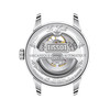 Montre TISSOT LE LOCLE POWERMATIC 80 OPEN HEART homme automatique cadran gris bracelet cuir synthétique brun - vue V3