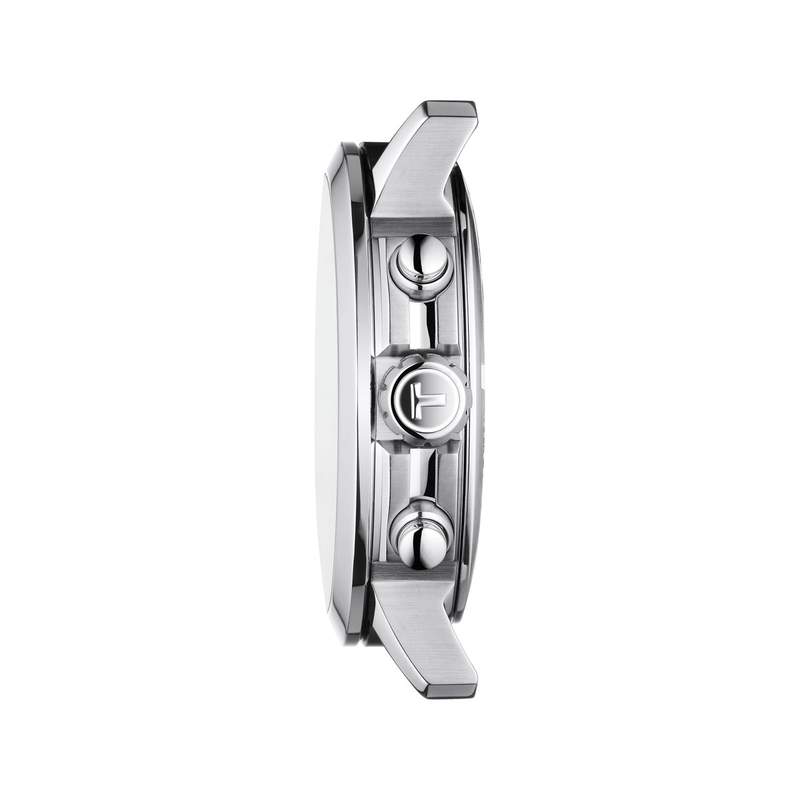 Montre TISSOT T-SPORT PRC 200 homme cadran bleu bracelet acier inoxydable - vue 2