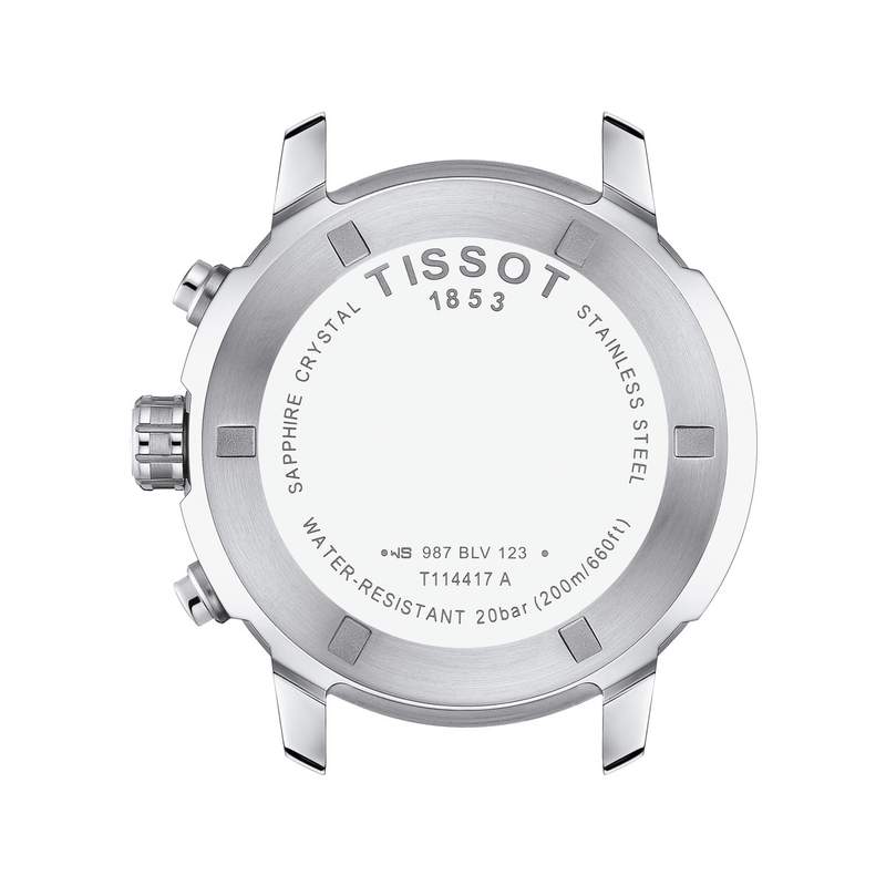 Montre TISSOT T-SPORT PRC 200 homme cadran bleu bracelet acier inoxydable - vue 3