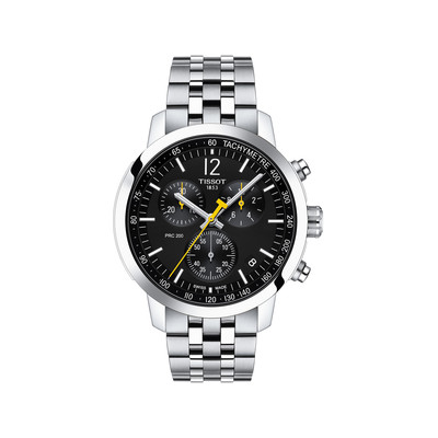 Montre TISSOT T-SPORT PRC 200 homme cadran noir bracelet acier inoxydable - vue 1