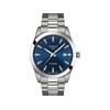 Montre TISSOT T-CLASSIC GENTLEMAN homme cadran bleu bracelet titane - vue V1
