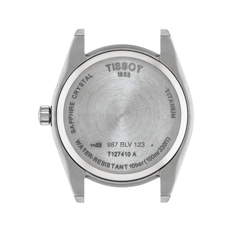 Montre TISSOT T-CLASSIC GENTLEMAN homme cadran bleu bracelet titane - vue 3