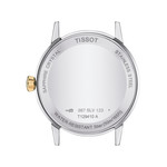 Montre TISSOT T-classic homme bracelet cuir brun - vue 3