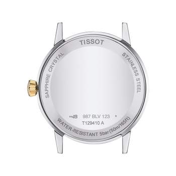Montre TISSOT T-classic homme bracelet cuir brun