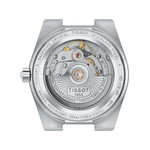 Montre TISSOT T-CLASSIC PRX POWERMATIC 80 mixte automatique cadran gris bracelet acier inoxydable - vue 3