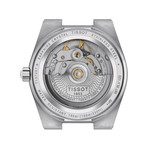 Montre TISSOT T-CLASSIC PRX POWERMATIC homme automatique, cadran belu clair bracelet acier inoxydable - vue 3