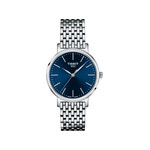 Montre TISSOT T-CLASSIC EVERYTIME mixte cadran bleu bracelet acier inoxydable - vue 1