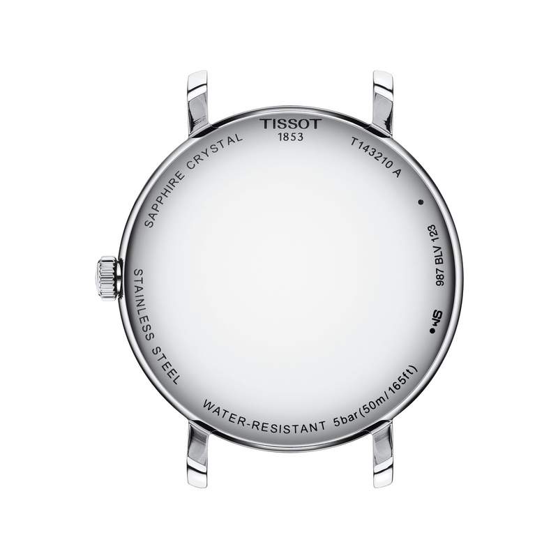 Montre TISSOT T-CLASSIC EVERYTIME mixte cadran bleu bracelet acier inoxydable - vue 3