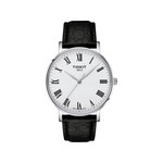 Montre TISSOT T-classic homme bracelet cuir noir - vue 1