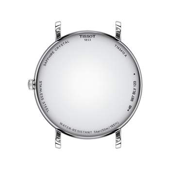 TISSOT T-classic herenhorloge met zwarte leren band