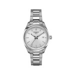 Montre TISSOT T-CLASSIC PR100 mixte cadran gris bracelet acier inoxydable - vue 1