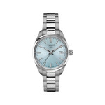 Montre TISSOT T-CLASSIC PR100 mixte cadran bleu bracelet acier inoxydable - vue 1