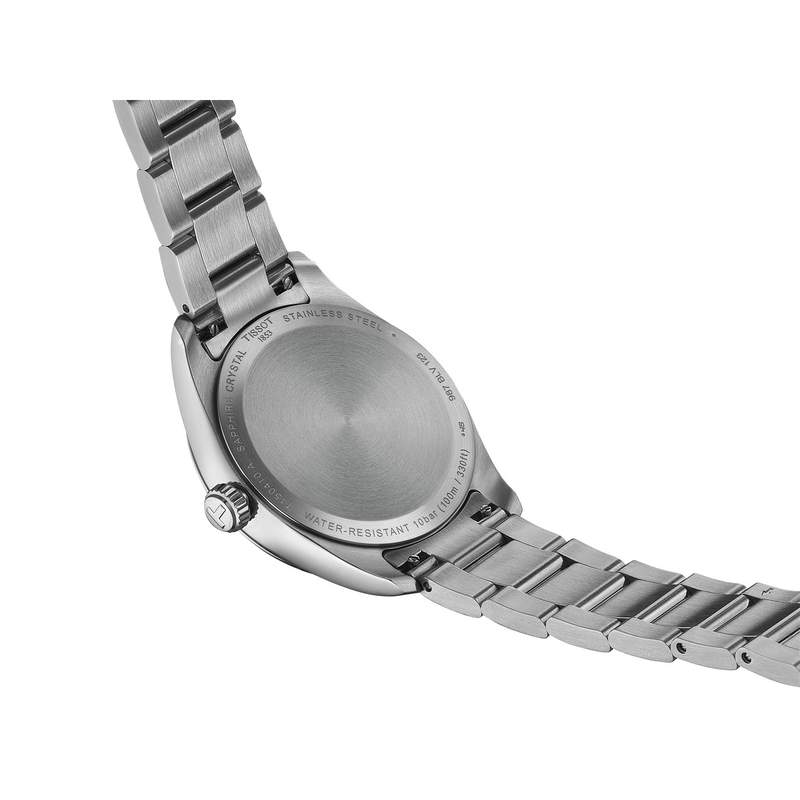 Montre TISSOT T-CLASSIC PR100 mixte cadran bleu bracelet acier inoxydable - vue D2