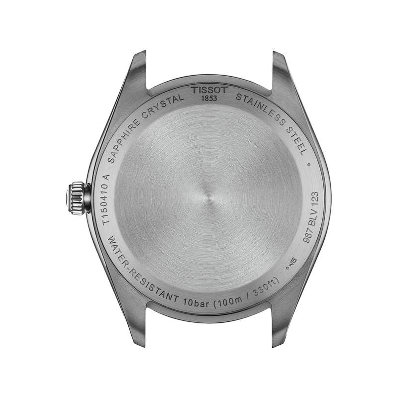 Montre TISSOT T-CLASSIC PR100 homme cadran bleu bracelet acier inoxydable - vue 3