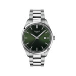 Montre TISSOT T-CLASSIC PR100 homme cadran vert bracelet acier inoxydable - vue 1