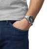Montre TISSOT T-SPORT SEASTAR 1000 homme automatique cadran noir bracelet acier inoxydable - vue Vporté 1