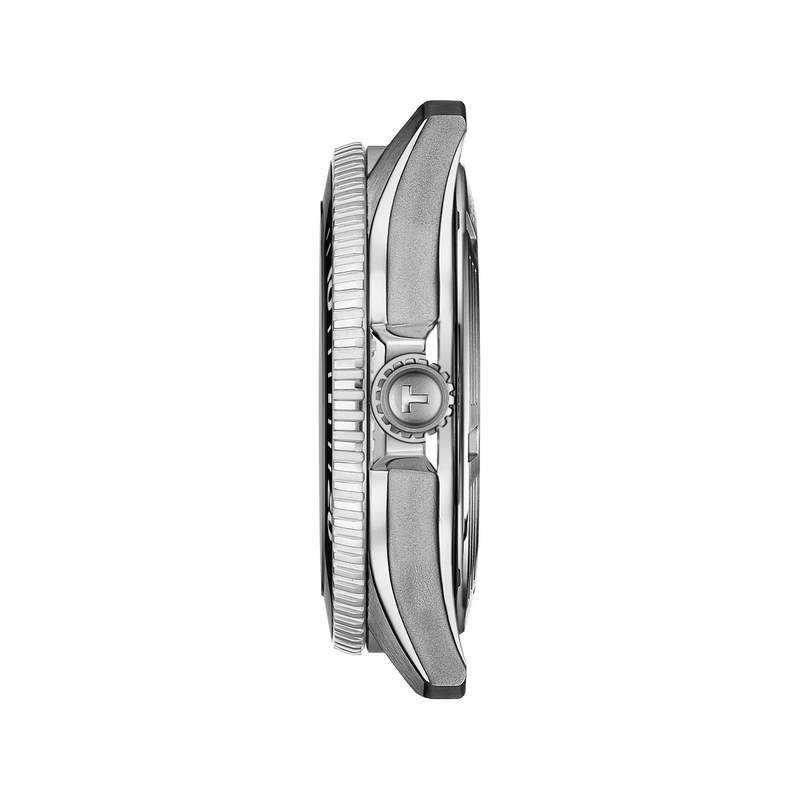 Montre TISSOT T-SPORT SEASTAR 1000 homme automatique cadran bleu bracelet acier inoxydable - vue 2