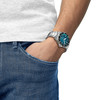 Montre TISSOT T-SPORT SEASTAR 1000 homme automatique cadran bleu bracelet acier inoxydable - vue Vporté 1