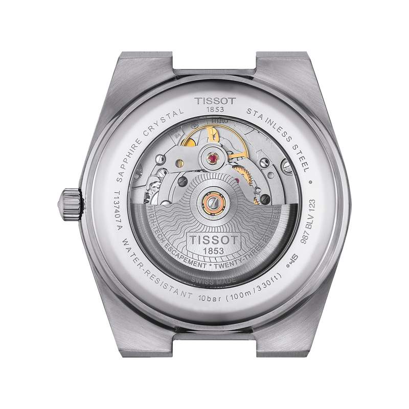 Montre TISSOT T-CLASSIC PRX POWERMATIC 80 homme automatique cadran vert bracelet acier inoxydable - vue 3