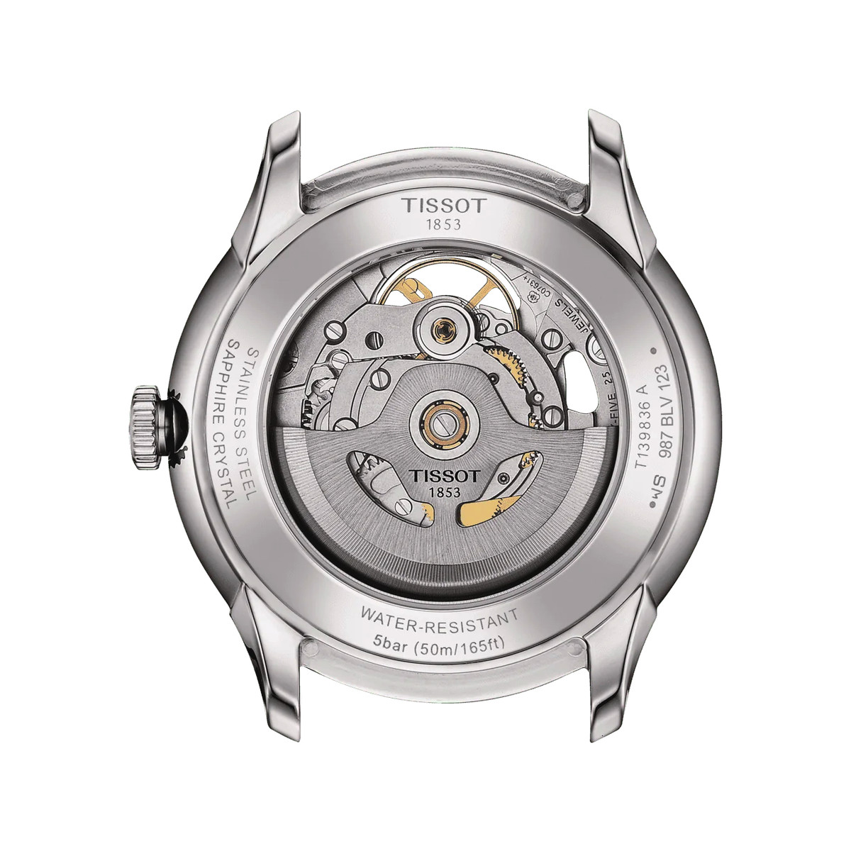 Montre TISSOT T-classic homme automatique, bracelet acier - vue 3