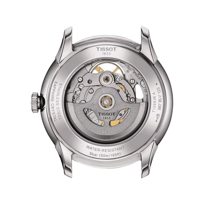Montre TISSOT T-classic homme automatique, bracelet acier - vue 3