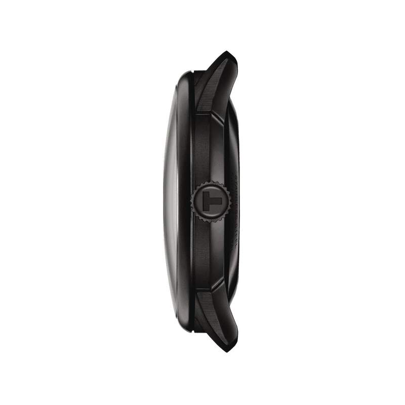 Montre TISSOT Chemin des tourelles squelette, homme, automatique, bracelet cuir noir - vue 2